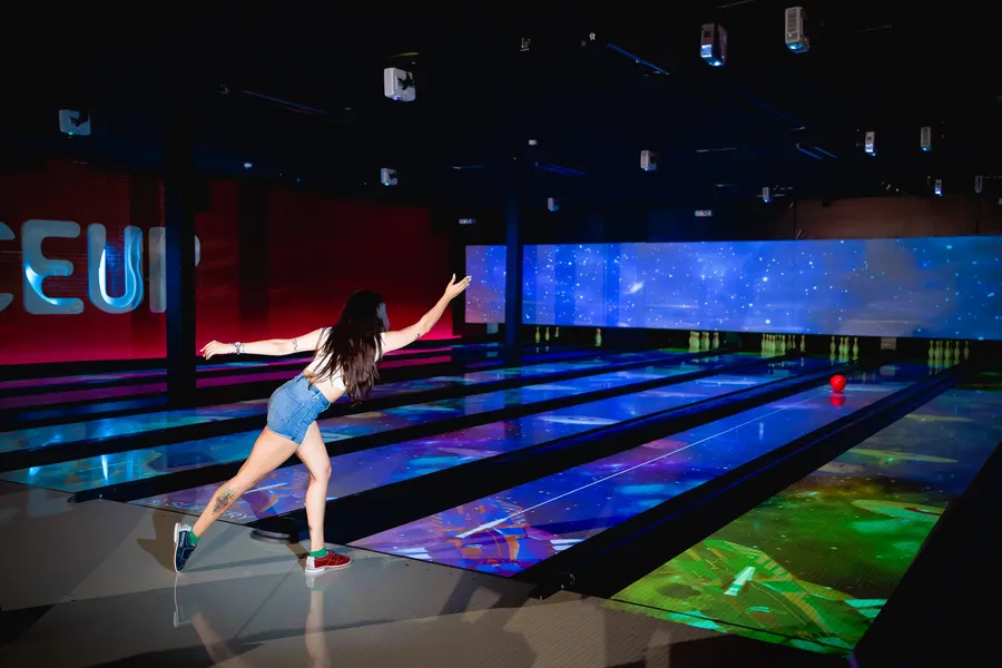 Interactive bowling lanes